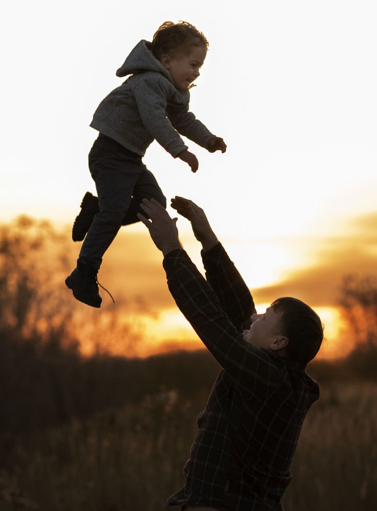 Папа с сыном