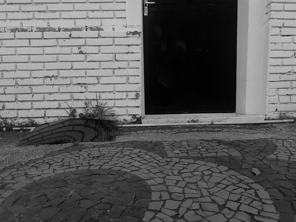 Rock and door