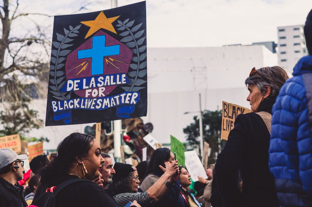 Black life matters protest in New Zealand