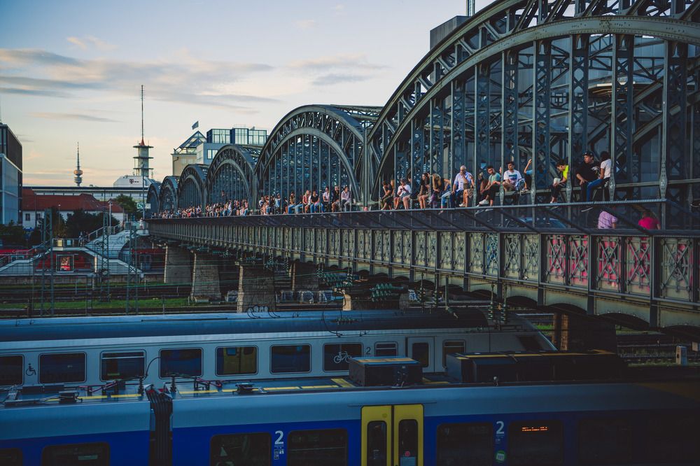 the Hackerbrucker bridge