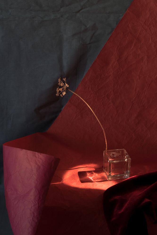 Красный и куб