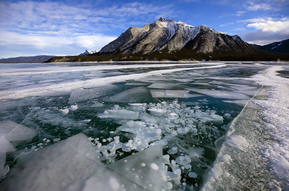 Abraham Lake Ice Patterns