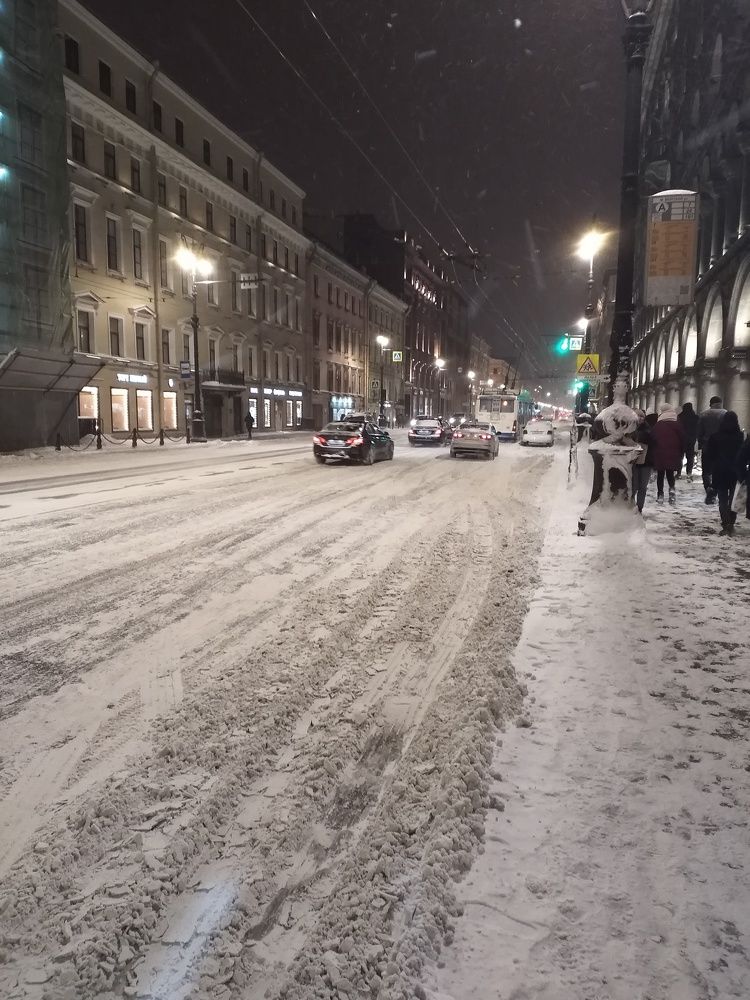 Февраль Невский Проспект.