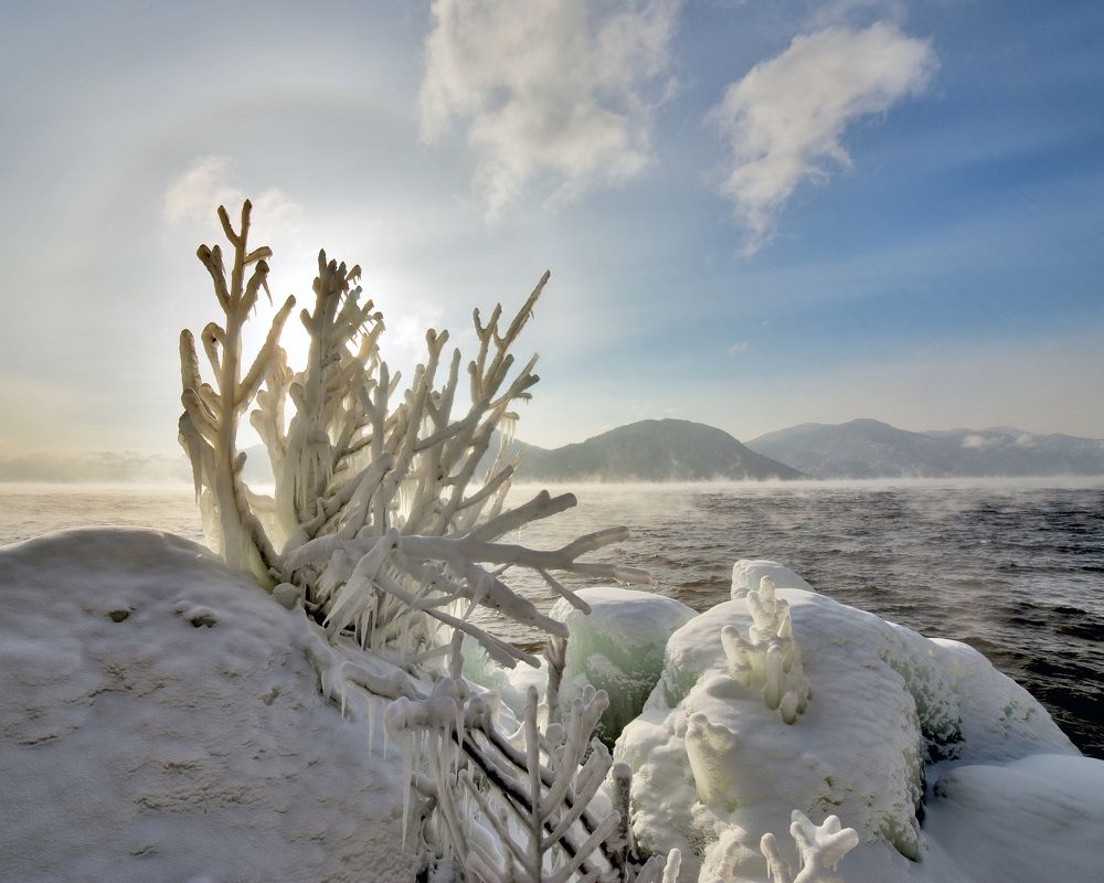Ледяные скульптуры Алтын-Кёля