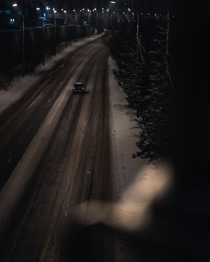 Зимняя атмосфера города