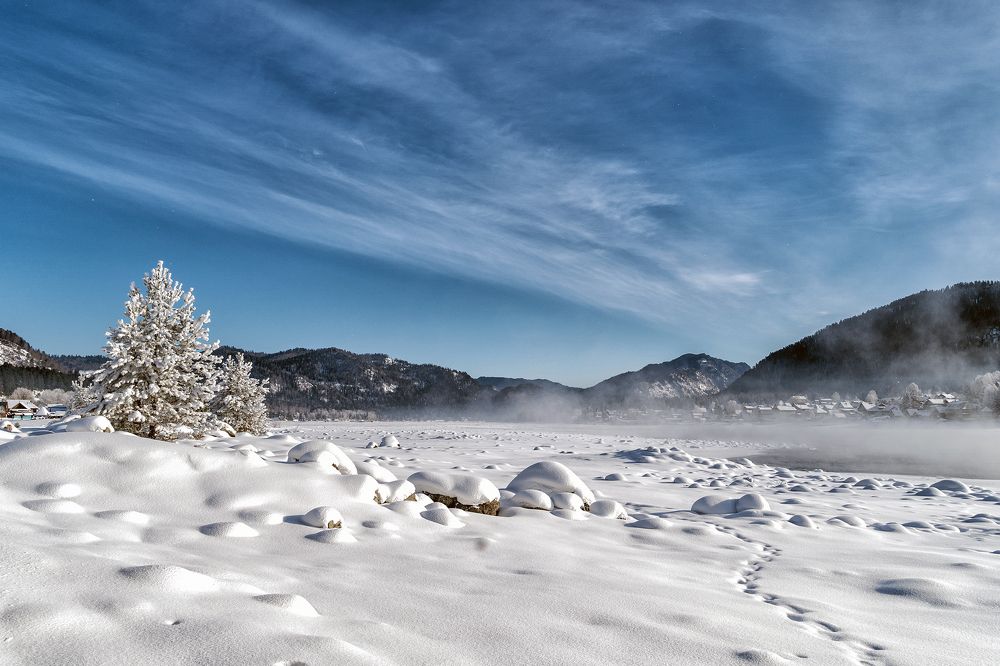 Морозное утро.