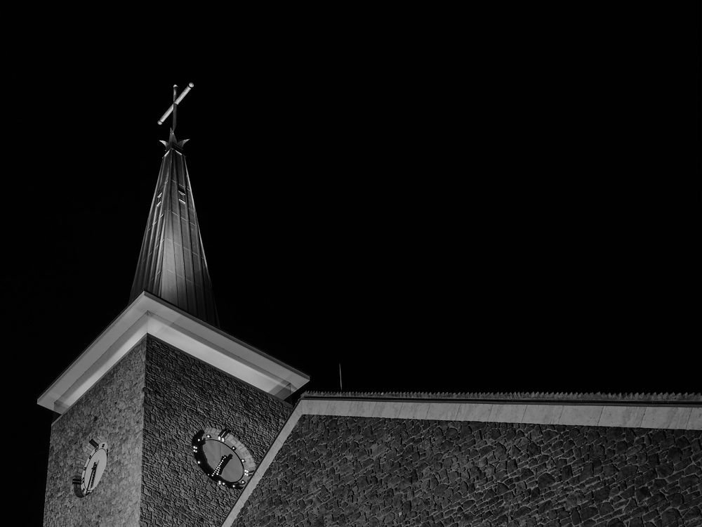 Church tower in the evening