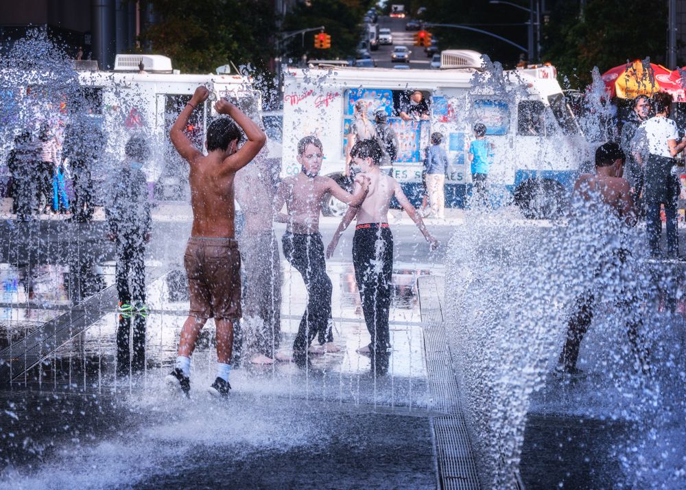 Warm october day in NYC