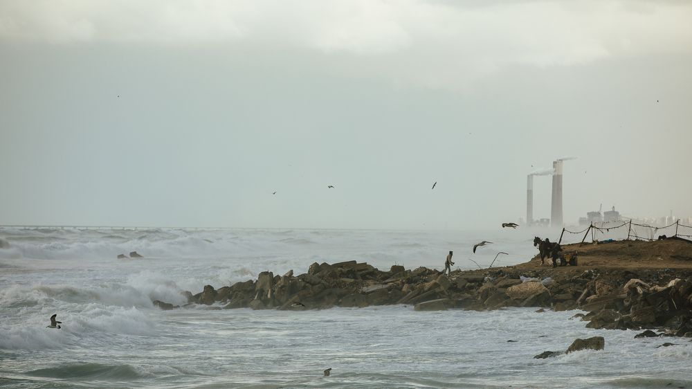 Winter and rainy storm
