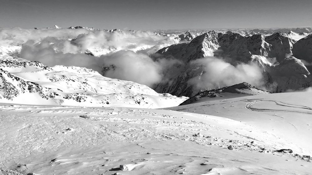 Mountains and clouds