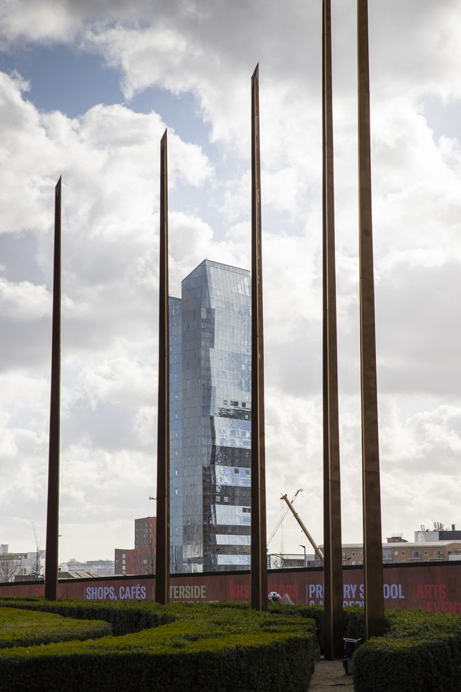Tall Building Seen Through a Frame