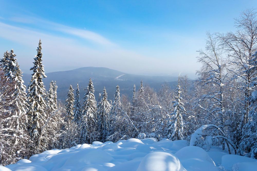 Winter beauty of the Urals.