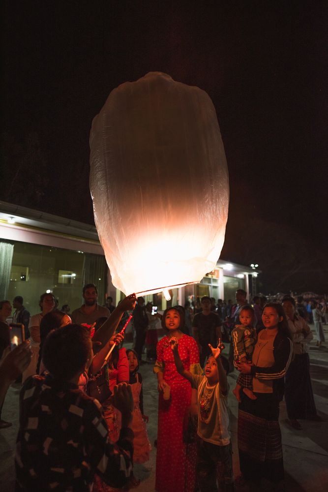 Light festival in Myanmar