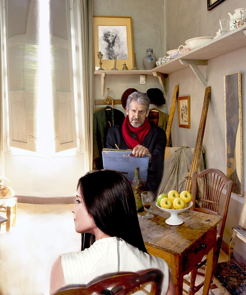 в мастерской художника