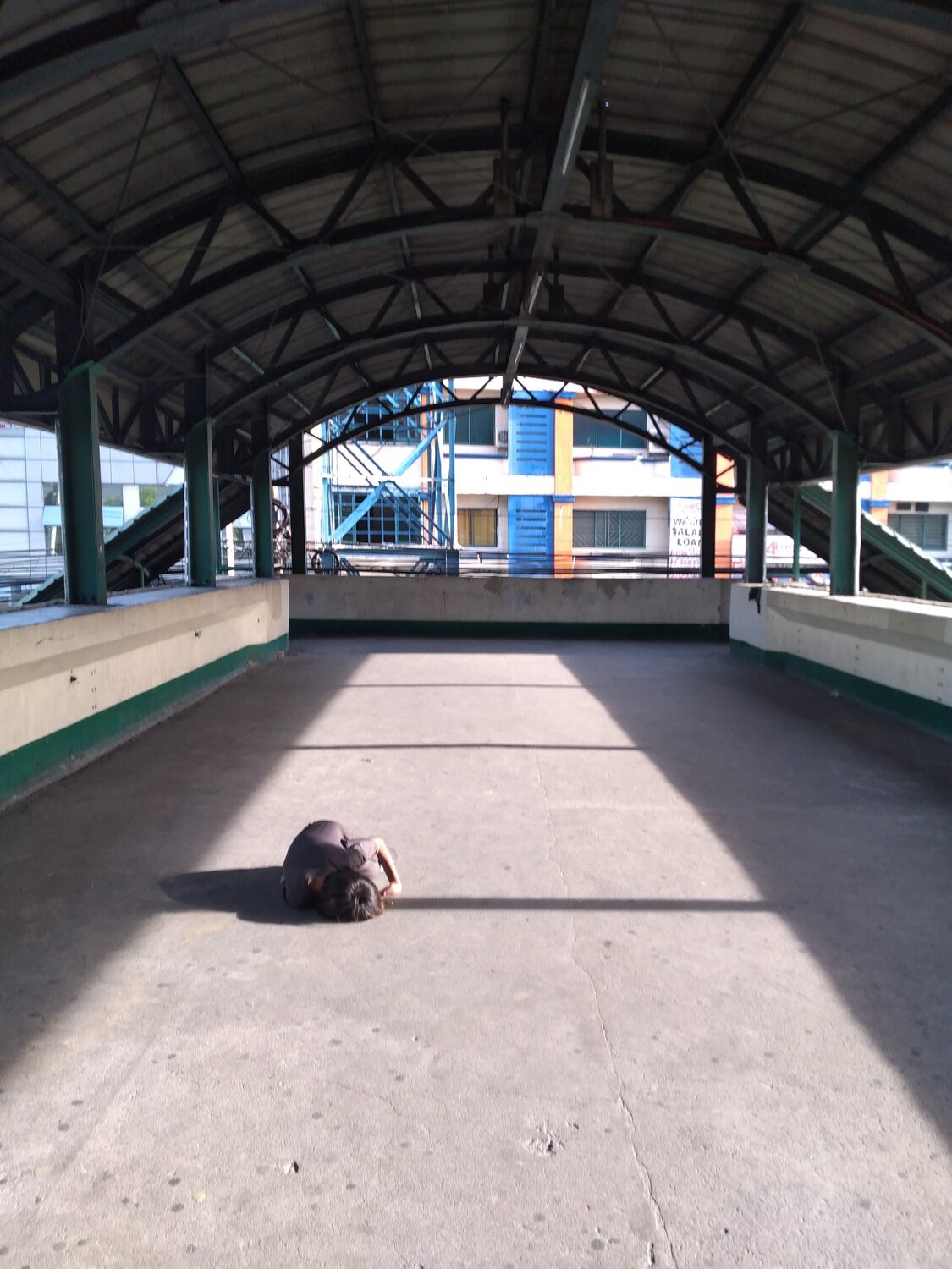 Sleeping above under a roof