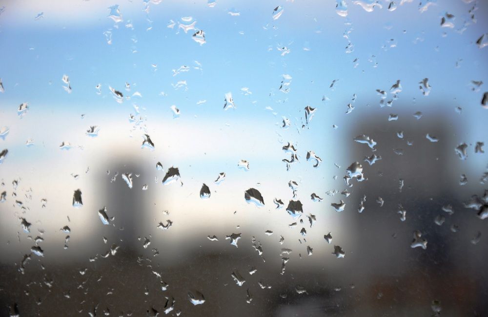 Окно после дождя