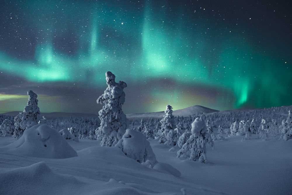 Aurora Borealis in Kola Peninsula, Russia