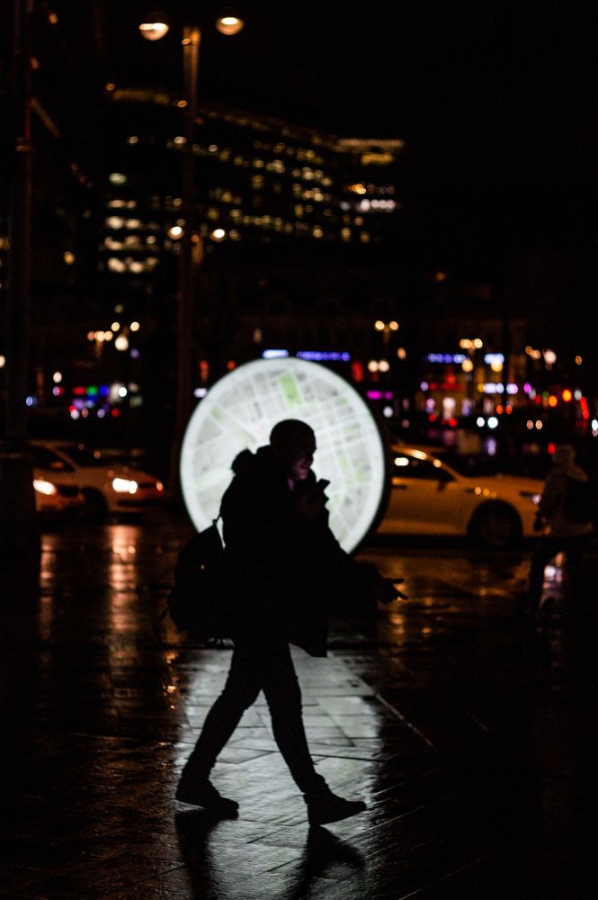 Белорусская в ночи