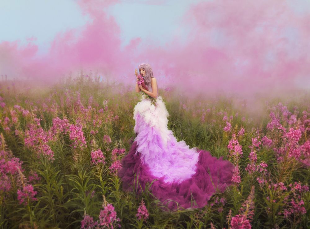 Девушка - цветок