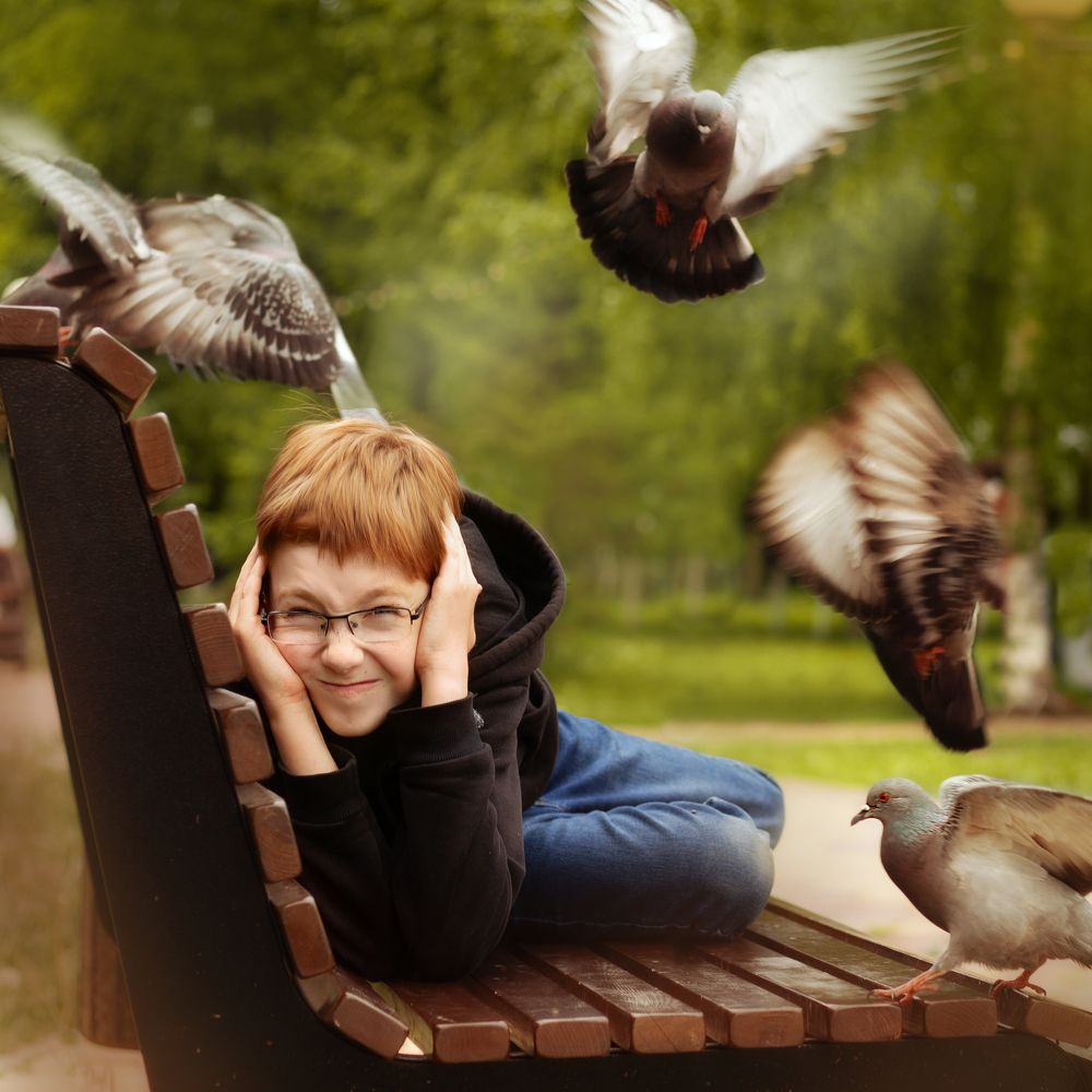 Пандемия 2020г... Изголодавшиеся голуби.