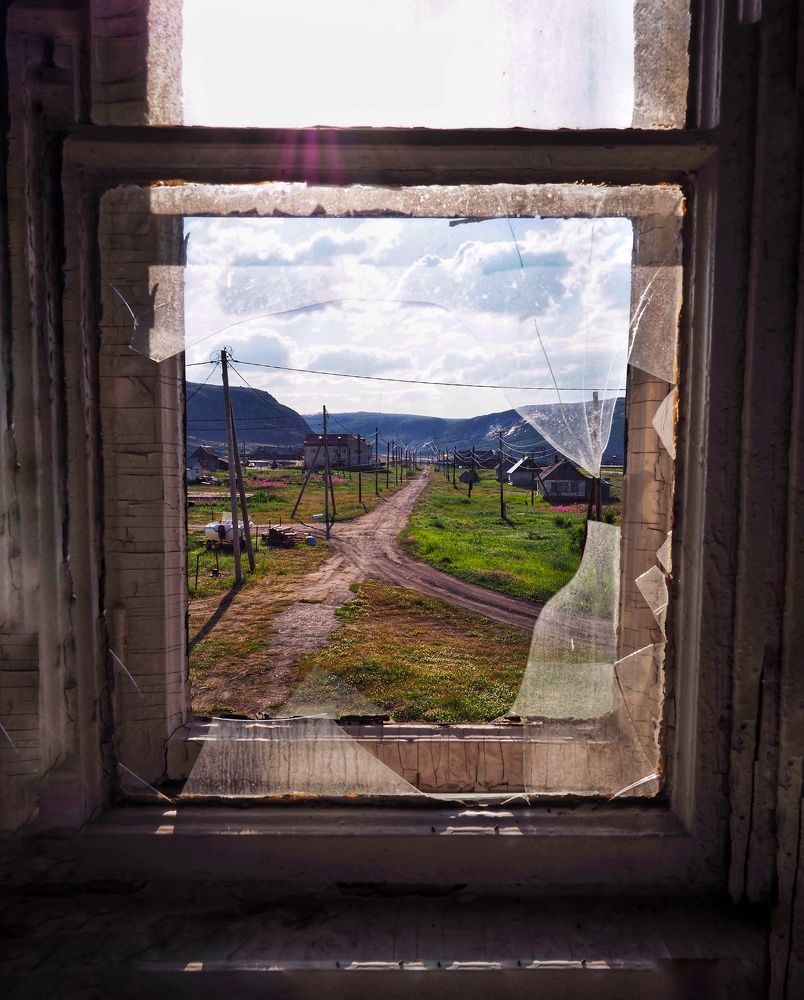 Beauty in broken window