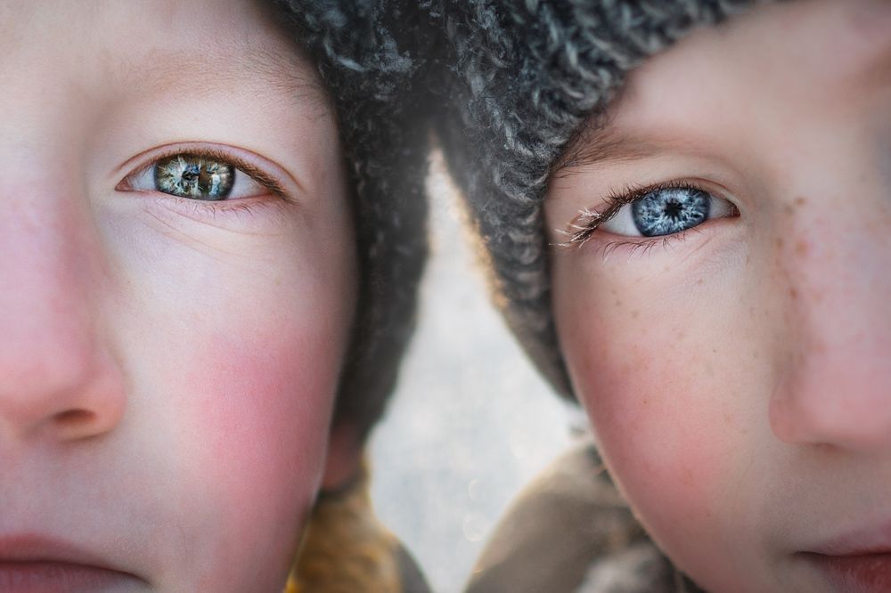 Two snowflakes, so similar and so different