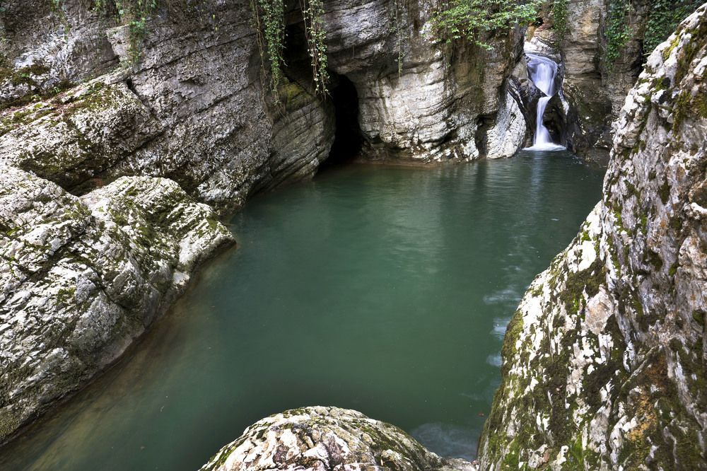 Агурский водопад.Каньон