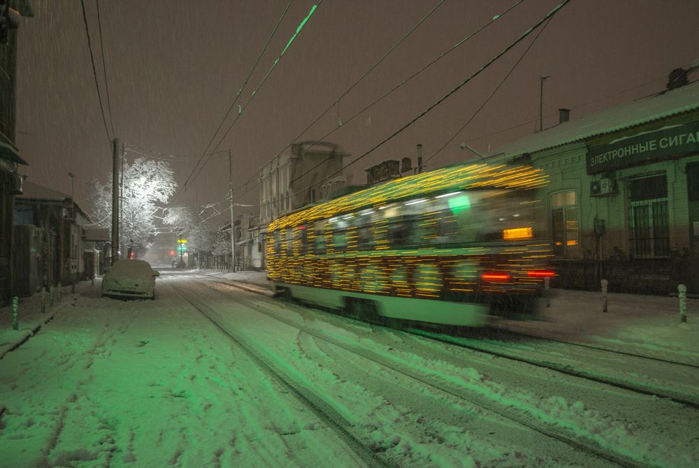 Ночной трамвай...