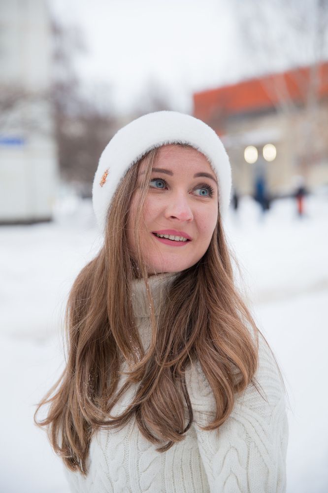 beautiful brown-haired girl