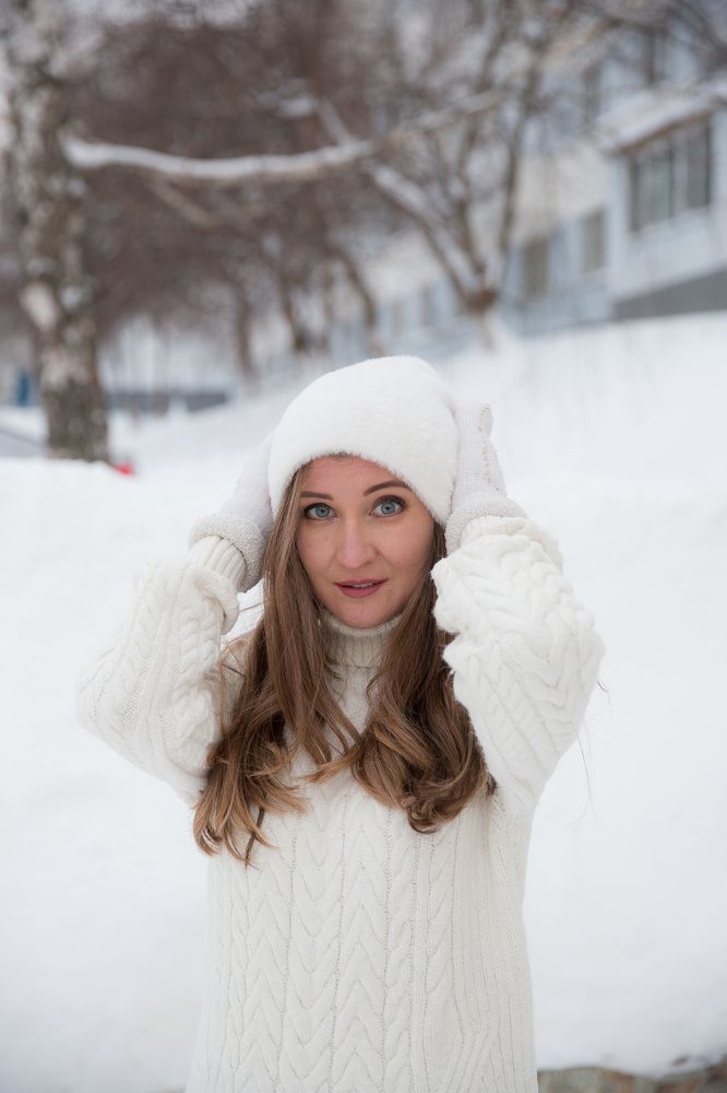 beautiful brown-haired girl