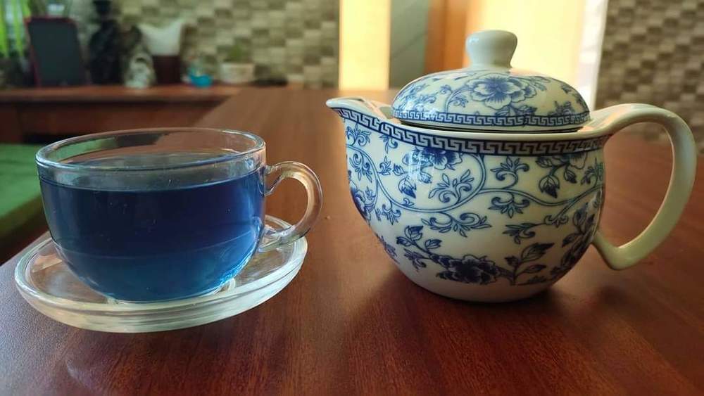 Cup of Blue tea..