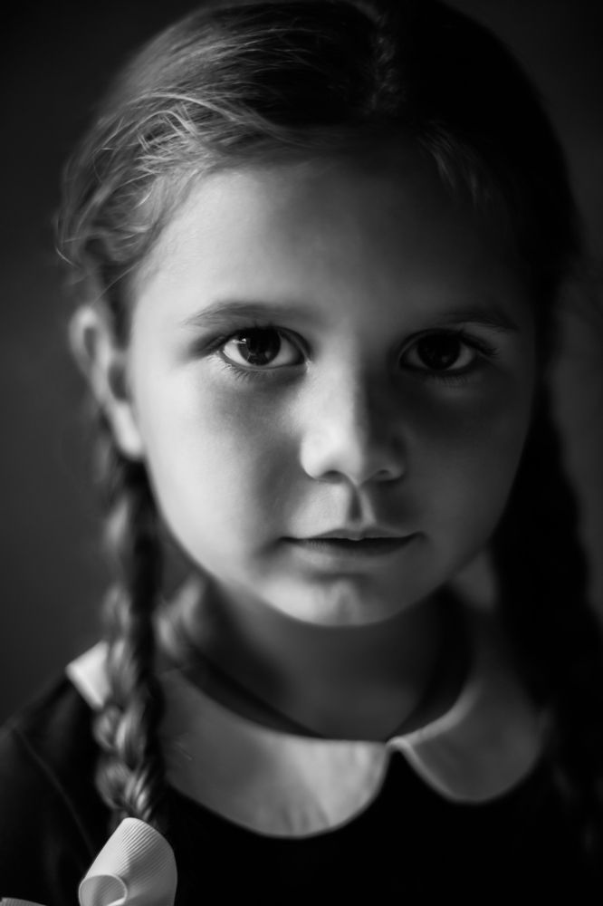 The girl with the braids