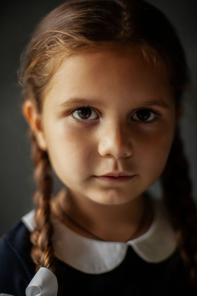 The girl with the braids