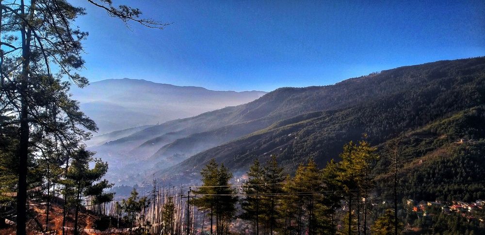 Thimphu valley. Morning view