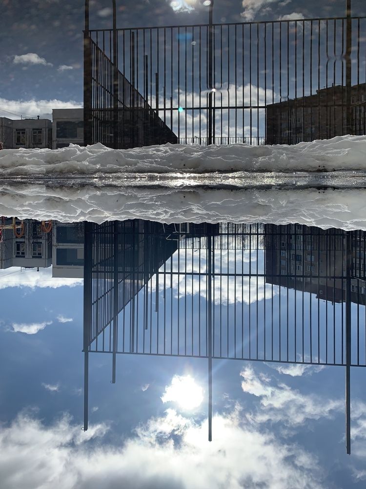 The sky is under your feet.