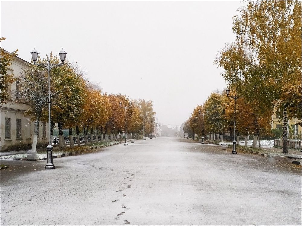 Первый снег, первый след...