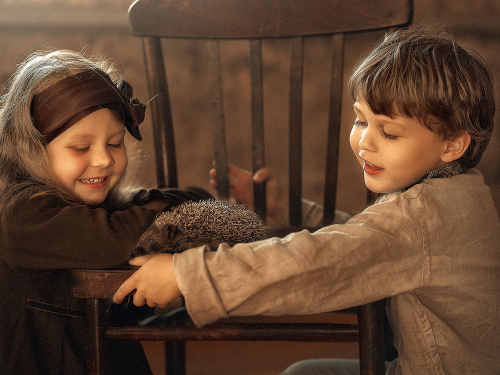 Дети и Ёж