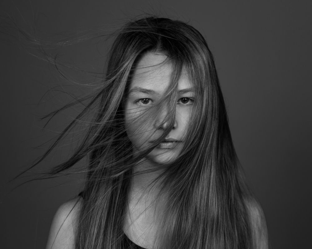 Черно-белый портрет