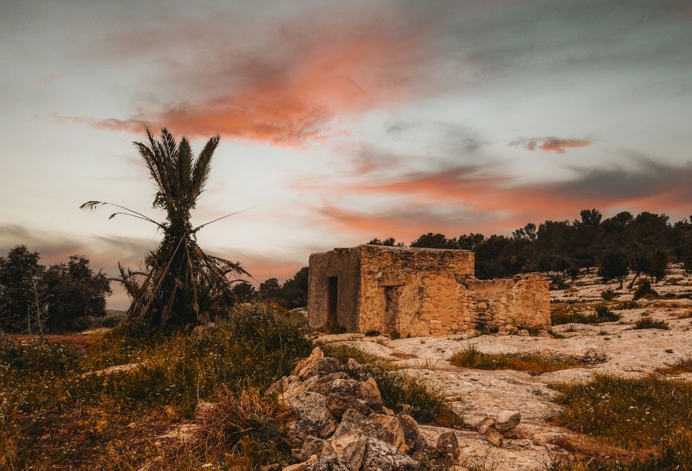 An old house in Hatim village northwest of Irbid, Jordan