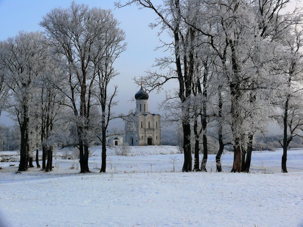 Морозное утро.