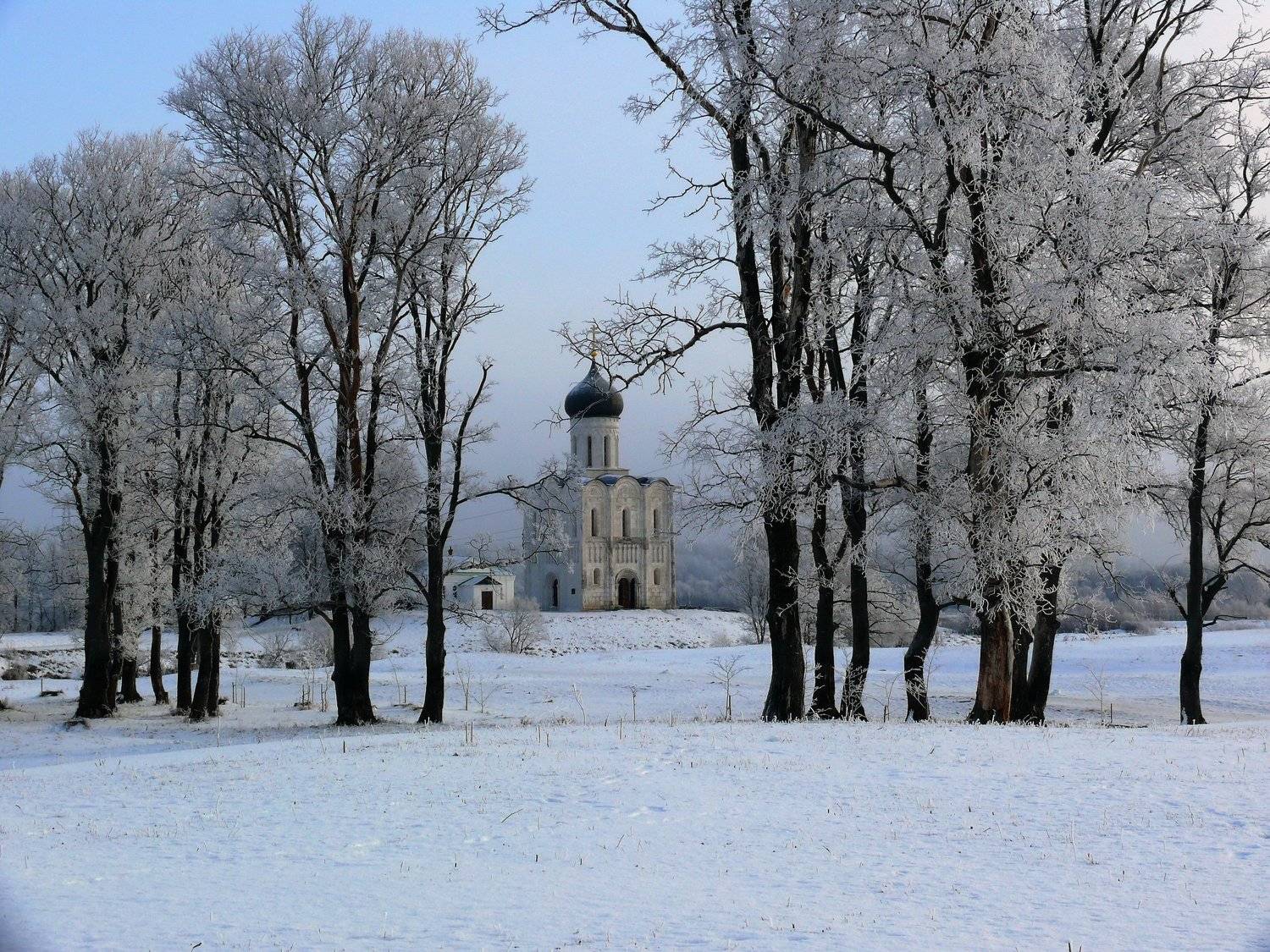 Морозное утро.