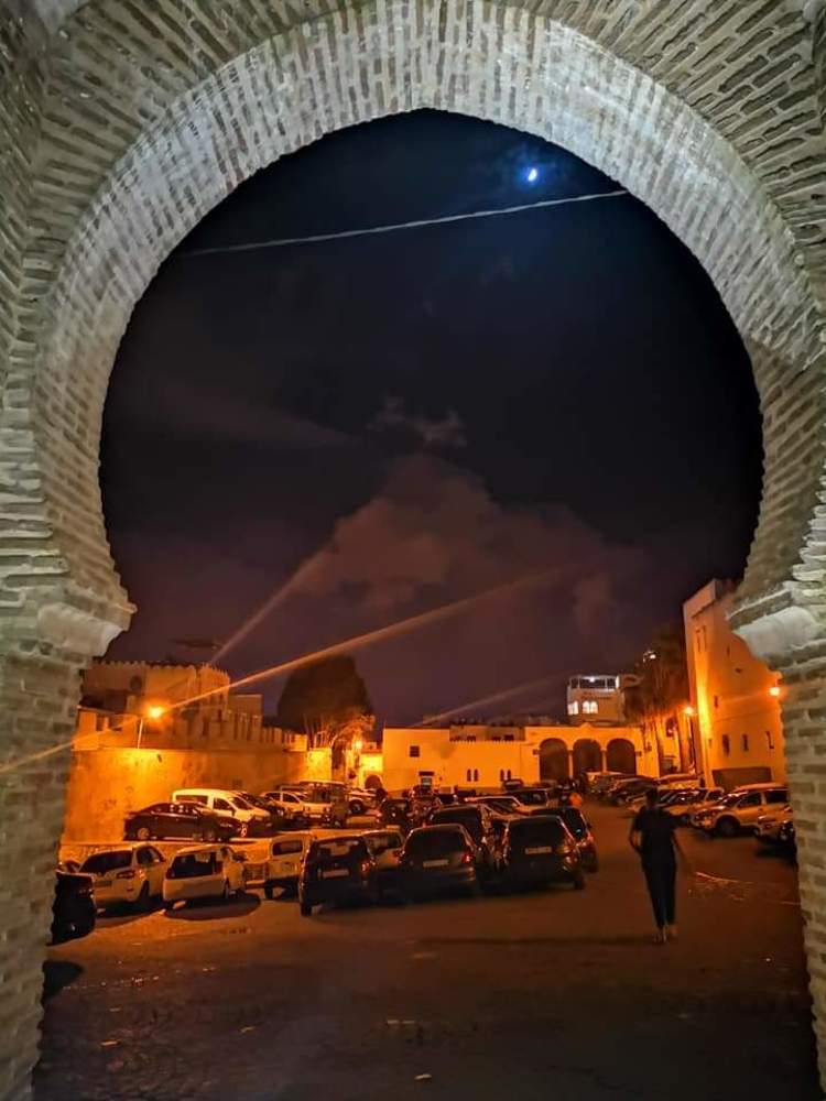 Night Moon in the kasbah