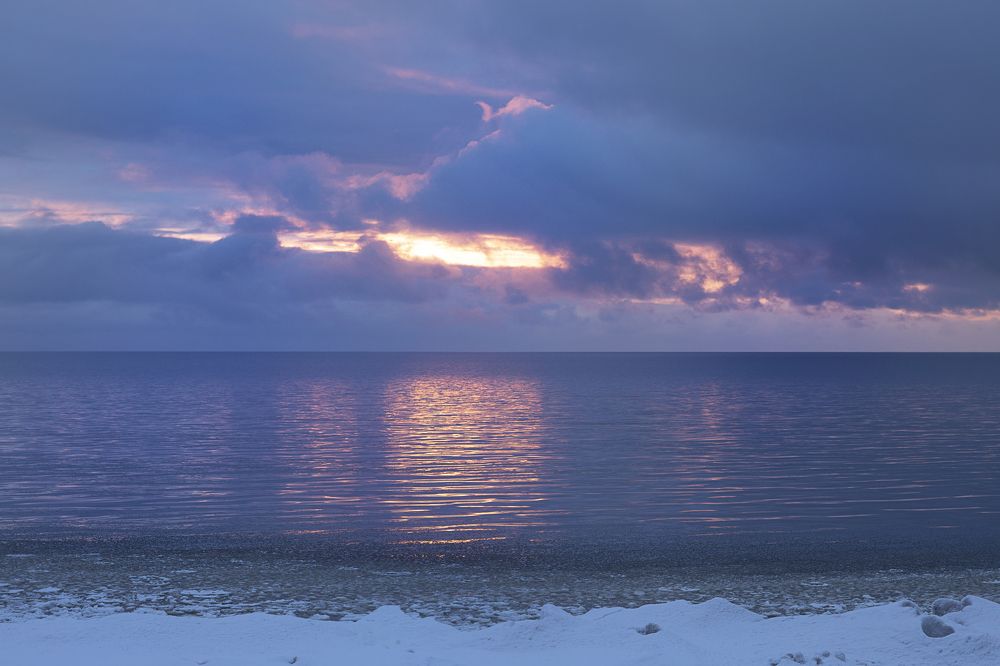 Закат на Ладожском озере