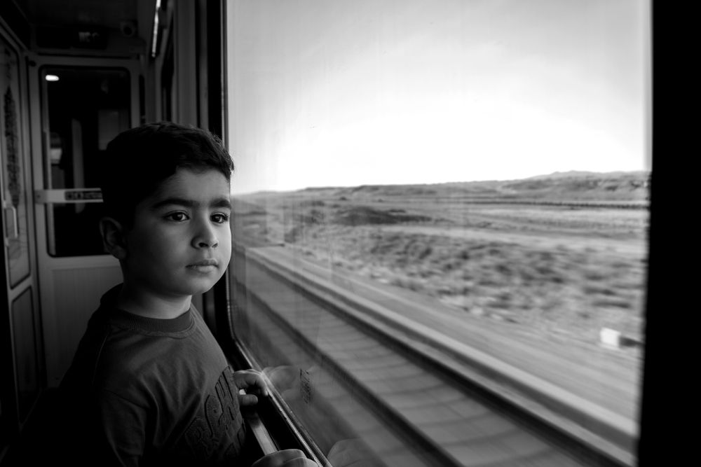 The child on the train