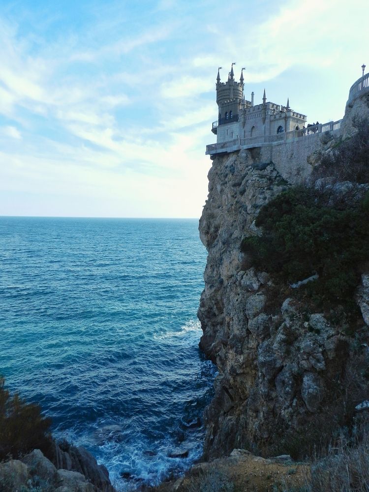 Swallow\'s Nest castle on a rock in Crimea.