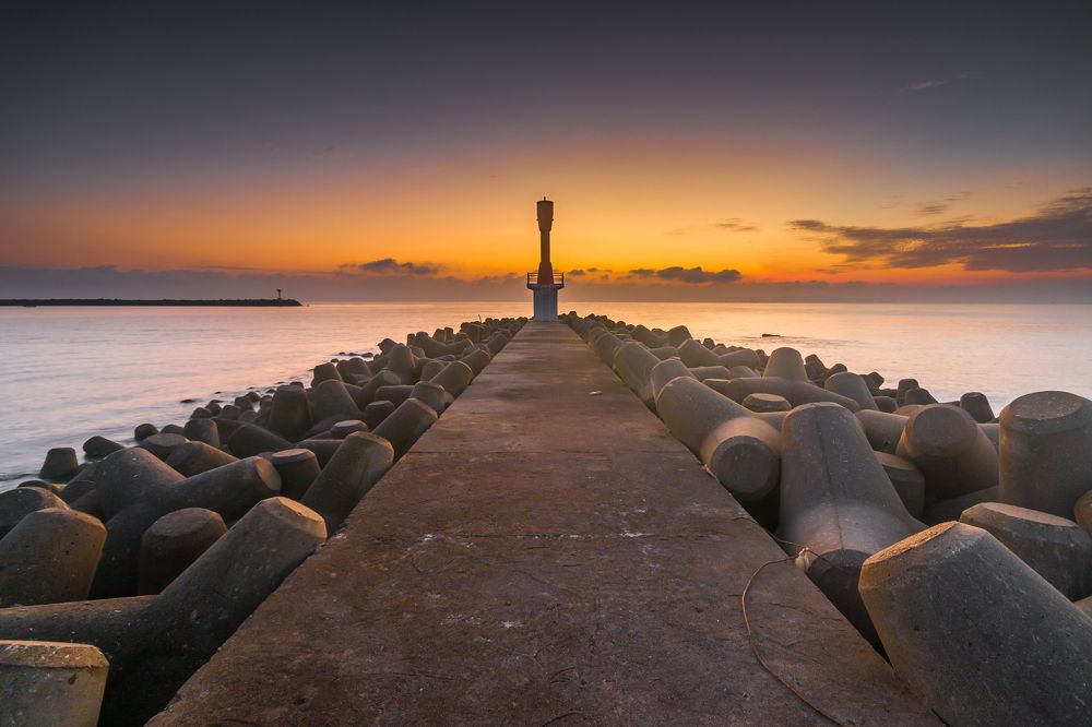 Lighthouse at sunrise