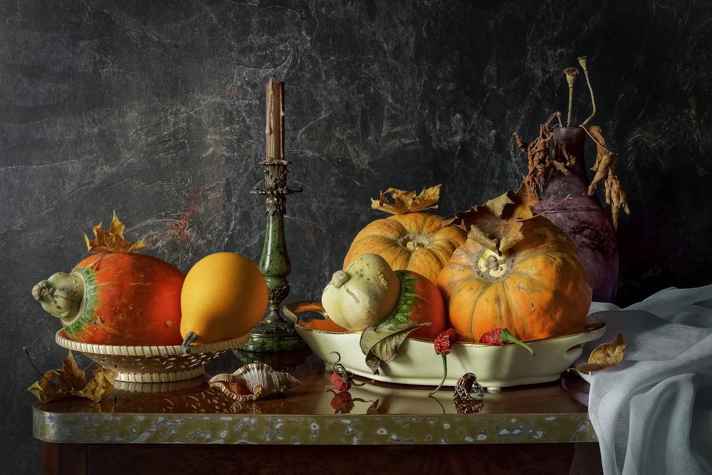 -Гостила осень на моём столе...