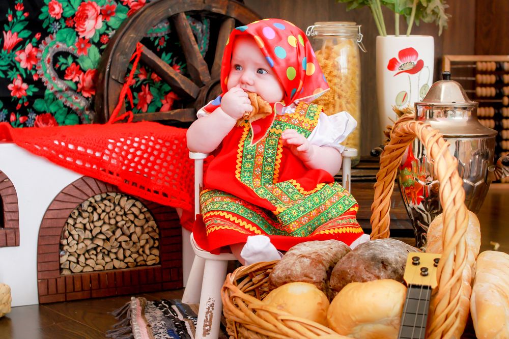 Маленькая модель Анастасия...