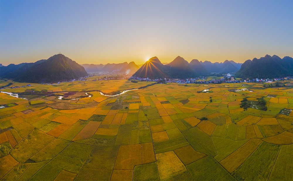 Bac Son rice fields in harvest season
