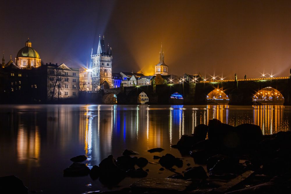 Ночная Прага